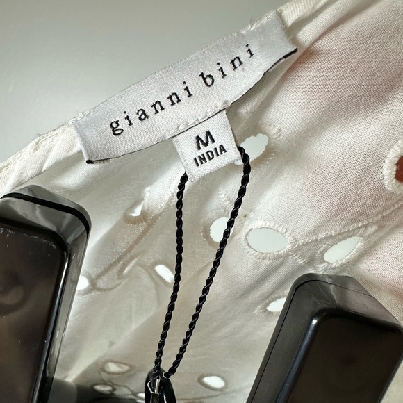 Gianni Bini White Eyelet Mini Dress - Picture 5 of 6